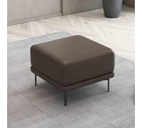 Repose-pieds ottoman en cuir, pouf rembourré pour salon, table basse polyvalente ou tabouret à langer