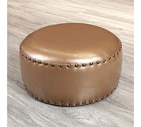 Repose-pieds ottoman en similicuir ciré - Banc à chaussures pour reposer les jambes, repose-pieds élégant
