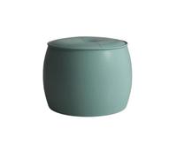 Repose-pieds ottoman moderne - Repose-pieds rond en cuir microfibre avec cadre en bois massif rembourré pour salon et chambre à coucher - Repose-pieds élégant pour plus de confort et de décoration