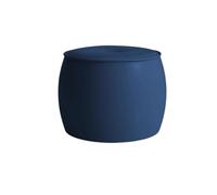 Repose-pieds ottoman moderne - Repose-pieds rond en cuir microfibre avec cadre en bois massif, siège rembourré pour salon, chambre à coucher, décoration d'intérieur élégante