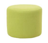 Repose-pieds ottoman rembourré pour décoration de salon - Repose-pieds rond avec assise basse et banc à chaussures - Repose-pieds rembourré avec fonction table d'appoint