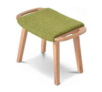 Repose-pieds ottoman, repose-pieds en bois massif sous le bureau, petit tabouret pour salon, chambre à coucher et cuisine, marchepied en bois, 60 x 36 x 39 cm