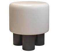 Repose-Pieds Ottoman Rond Pouf Tabouret Rond De Style Moderne, Tabouret De Dressing Avancé Et Pratique pour Chambre À Coucher, Aucune Installation Requise