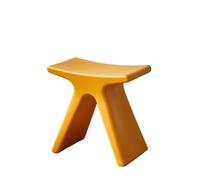 Repose-Pieds Ottoman Tabouret à Langer Nordique for Chaussures de Maison | Petit banc créatif moderne minimaliste bas de forme spéciale(Ginger yellow)