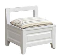 Repose-Pieds Petits Tabourets Ottomans, Ottomans De Rangement En Bois Avec Dossier, Petit Repose-Pieds Sous Le Bureau, Tabouret De Repose-Pieds Vintage À Couvercle Rabattable Tabouret De Changement