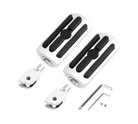 Repose-Pieds Planches Motorbike Pour Softail Fat Bob Street Bob Fat Boy Breakout Sport Glide Low Rider SportsterS RH1250S Pilote Repose-pieds Avant(Chrome)