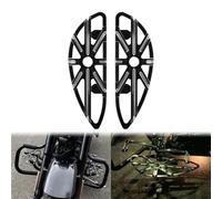 Repose-Pieds Planches Motorbike Pour Touring Pour Road King Pour Electra Pour Street Pour Glide Pour Softail Fat Boy Dyna Motocyclette Conducteur Plancher Repose-pieds Avant Pédale(Chrome Floorboards)