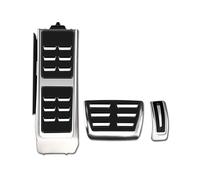 repose pieds plaque Pour Audi AT MT 2009-2024 A4 B8 B9 A6 C7 C8 Q5 Pédales Voiture Accélérateur Frein Pédale Couvre Plaquettes(A6 C7 (2010-2018) AT)