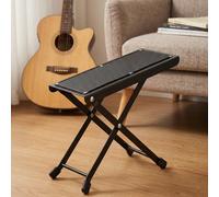 Repose-pieds pliable à hauteur réglable, repose-pieds pliable en métal multifonction avec patin antidérapant en caoutchouc, réglage de hauteur sur 6 niveaux, tabouret de soins des pieds pour maison, s