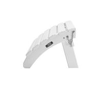 VEVOR Repose-pieds pliable Adirondack 45x50x35 cm PEHD résistant aux intempéries Blanc