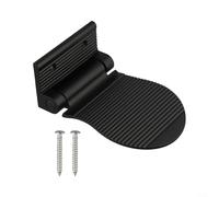 Repose-pieds pliable en aluminium résistant à la rouille avec texture antidérapante pour un soutien fiable des pieds de salle de bain et une sécurité (noir)