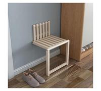Repose-pieds pliable mural pliable pour porte de porche, armoire à chaussures, repose-pieds caché, tabouret de salle de bain pliable (beige)