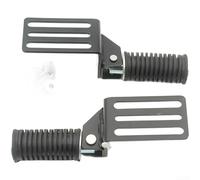 Repose-pieds pliable pour trottinette électrique - Design cylindrique - 80 x 49 mm - Construction en fer - Semelle antidérapante améliorée - Pour ajustement (trous de montage < 70 mm)