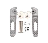 Repose Pieds Pliable Repose-pieds Avant Et Arrière Pour CBR600RR 2003-2020 Pour CBR1000RR 2004-2016 Pour CB1000R 2008-2019 Pour CBR 600RR 1000RR(Rear-Silver)