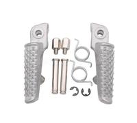 Repose Pieds Pliable Repose-pieds Avant Et Arrière Pour CBR600RR 2003-2020 Pour CBR1000RR 2004-2016 Pour CB1000R 2008-2019 Pour CBR 600RR 1000RR(Front-Silver)