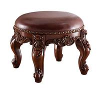 Repose-pieds pliable, tabouret créatif classique, tabouret de canapé, tabouret de table basse, coussin en cuir ciré à l'huile, doux et confortable