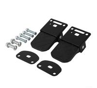 Repose-pieds pliables pour moto arrière | Repose-pieds en fer et nylon à haute friction | Compatible avec la plupart des motos et VTT | Noir | 138 x 76 x 35 mm