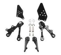 Repose Pieds Pliables Pour Ninja Pour ZX6R 2009-2023 Pour ZX636 2013-2023 Front Rider Foot Pegs Bracket Set Motorcycle Upgrade Parts Modified Accessories(Black)