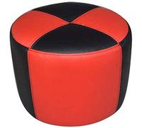 Repose-pieds, pouf en similicuir fait à la main, pouf ottoman en cuir non rembourré - coussin de sol rond pour salon, chambre à coucher et sous le bureau