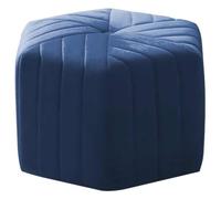 Repose-Pieds Pouf Tabouret Chambre Décoration Hexagonale De Style Simple Pouf Ottoman, Tabouret Bas De Réception Confortable Salon, Tabouret De Canapé(Dark Blue)