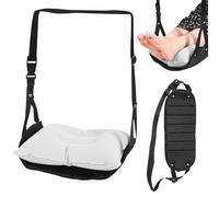 Repose-pieds pour avion, repose-pieds avion avec hamac pour les pieds, hamac pour les pieds avec coussin gonflable, repose-pieds portable de voyage, détente et confort pour les longs vols