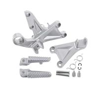 Repose-pieds Pour CBR1000RR 2008 2009 2010 2011 2012 2013 2014 2015 2016 Pour Repose Pieds Avant Argent Noir Repose-pieds Ensemble De Supports Pièces Mise À Niveau Moto Accessoires