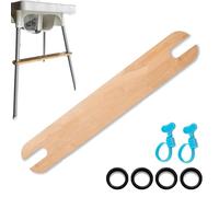 Repose-Pieds pour Chaise Haute, Repose-Pieds Réglable Antidérapant Chaise Haute pour Bébés, Accessoire pour Chaise Haute Compatible avec IKEA Antilop Chaise Haute (Bois)