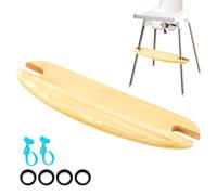 Repose-Pieds pour Chaise Haute, Repose-pieds Réglable Antidérapant pour Chaise Haute, Accessoires pour Chaises Hautes Portables Compatible avec IKEA Antilop Chaise Haute (Bois)