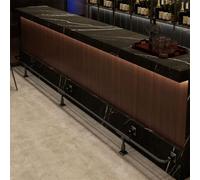 Repose-Pieds Pour Comptoir De Bar En Tube Carré, Rail-De Repose-Pieds Mural Avec Supports Et Kit D'installation, Repose-Pieds Sous Comptoir Pour Bars Professionnels Et Îlots De Cuisine,A,140cm/4.6ft