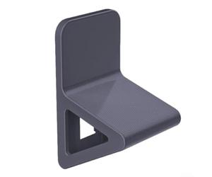 Repose-pieds pour douche avec méthode d'installation sans perçage et support stable pour pédicure et rasage (Noir)