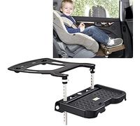 LWKBE Repose-Pieds pour Enfants ou Tout-Petits compatibles avec siège Auto, Hauteur Ajustable, Accessoires de siège Auto Pliable pour Enfants,Noir