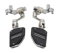 Repose-pieds pour moto Accessoires compatibles avec Honda Goldwing GL1800 : kit de repose-pieds comprenant un couvre-pédale frein, double rail et airbag GL 1800 Cale Pieds Moto(With pedals)