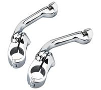 Repose-pieds pour moto Kit de montage repose-pieds pour motos 1-1/4" (compatible Harley-Davidson, Honda Davidson, Road King et Sportster) Cale Pieds Moto(SKY BLUE)