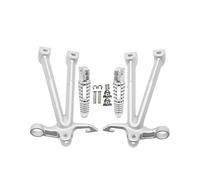 Repose-pieds pour moto Repose-pieds Arrière Moto Trépied Assemblage Support Stent Pédale Pour GSX-R 1000 GSXR1000 Pour GSXR 2007 2008 K7(Argent)