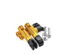 Repose-pieds Pour MT-09 MT-07 Pour Tracer 900 700 /GT Repose-pieds Avant Arrière Pédale Pour YZF-R3 YZF-R25 MT03 MT25 XSR 700 900 FZ1 FZ6(Front Rear Gold)