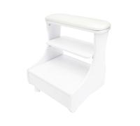 Repose-pieds pour pédicure avec roues, pied de manucure calme avec roues et tiroir, repose-pieds réglable en hauteur pour salon de manucure, pédicure et spa (blanc)