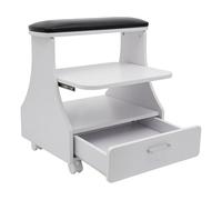 Repose-pieds pour pédicure, manucure, avec roulettes, chariot de manucure avec tiroir, repose-jambes, soin des pieds pour salon de manucure, massage spa