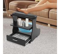 Repose-pieds pour pédicure - Repose-pieds avec roues - Repose-pieds pour une utilisation simple à la maison - Repose-pieds avec roulettes - Pour la maison, le salon, la manucure