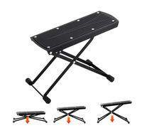 Repose-pieds pour pédicure | Repose-pieds pliable réglable | Capacité de poids, fournitures de beauté noires avec charge de stockage de 220 lbs pour le bain, l'essuyage, la relaxation