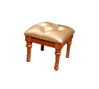 Repose-pieds rectangulaire vintage rembourré en cuir polyvalent table basse et tabouret élégant pour décoration d'intérieur fonctionnelle meubles de salon chic ottoman pour des intérieurs élégants.