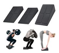 Repose-pieds réglable Jinsihou avec calage pour squat non-glissant, planche inclinée pour étirement du mollet, ensemble de 3 pièces en mousse pour étirement du pied, de la cheville et du genou