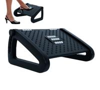 Repose-pieds réglable sous le bureau - Repose-pieds gaaming - Rouleaux de massage manuels pour les pieds | Coussin de soutien des jambes, repose-pieds réglable à 6 hauteurs avec rouleau de massage