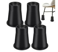 Repose-pieds réglables de 4 pièces,Repose-pieds réglables pour meubles haut de gamme, rond, compact, antidérapant et réglable, support avec grand gain de place,pour canapé chaise familiale