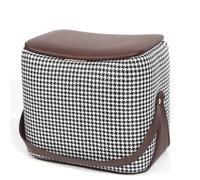 Repose-pieds rembourré en forme de selle pour salon, entrée et canapé