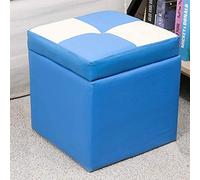 Repose-Pieds Rembourré En Simili Cuir, Banquette De Rangement, Avec Charnière Supérieure, Boîte De Rangement, Coffre, Siège Unique, Repose-Pieds De Rangement (30 X 30 X 32 Cm (12 X 12 X 13) C)