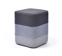 Repose-pieds rembourré et table d'appoint - Housse en tissu amovible pour le salon, le maquillage, le changement de chaussures - Tabouret élégant en 3 couleurs, taille compacte 29 x 29 x 35 cm