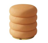 Repose-pieds rembourré multifonction couleur crème, design dos nu avec technologie en cuir, solution de rangement peu encombrante, idéal pour le salon et la chambre à coucher (1 pièce)