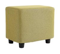 Repose-pieds rembourré pour changer de chaussures et s'habiller, tabouret carré en tissu pour salon, décoration d'intérieur, couleurs polyvalentes disponibles (vert 1)