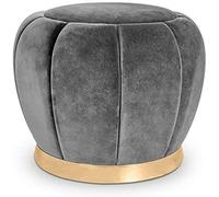 Repose-pieds rembourré, tabouret bas nordique, tabouret de maison, tendance, créatif, tissu à changer, tabouret de maquillage, tabouret rond moderne minimaliste, 40 x 38 cm, rangement Foo