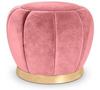 Repose-pieds rembourré, tabouret bas nordique, tabouret de maison, tendance, créatif, tissu à changer, tabouret de maquillage, tabouret rond moderne minimaliste, 40 x 38 cm, rangement Foo